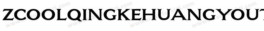 zcoolqingkehuangyouti Regrlar字体转换